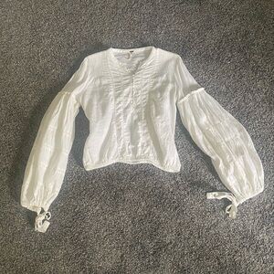 Free People Balloon Sleeve top